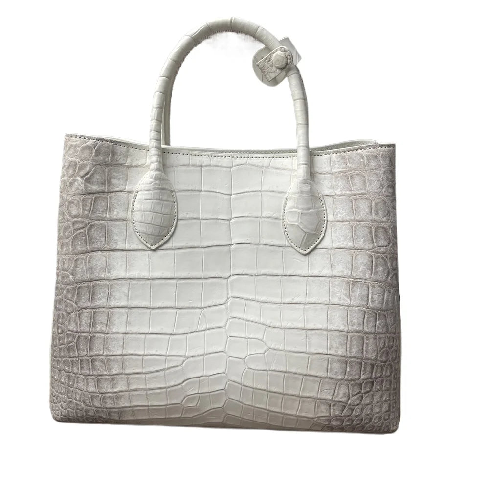 Himalayan Crocodile Belly Leather Women's Structured Handbag