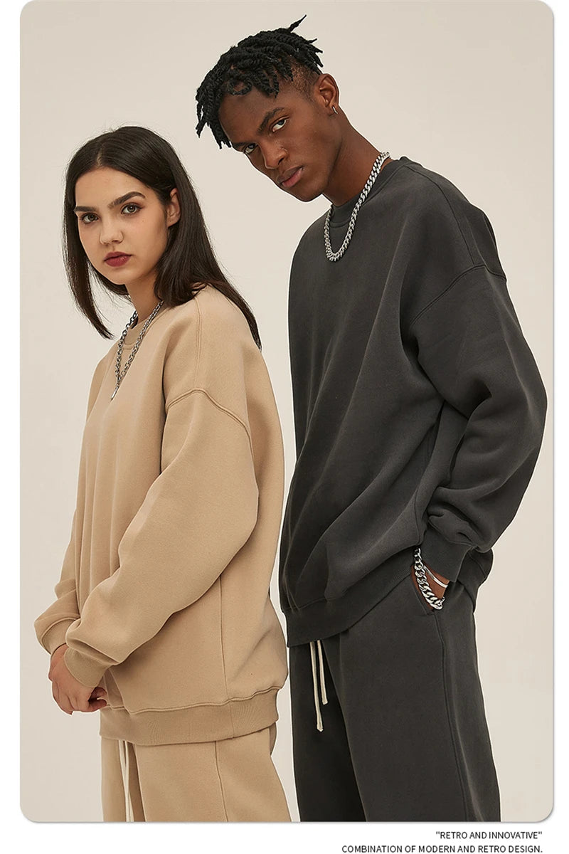 Men's 350gsm Fleece Crewneck Sweatshirt