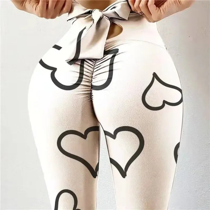 Women's High-Waist Butterfly Print Booty-Lift Yoga Leggings