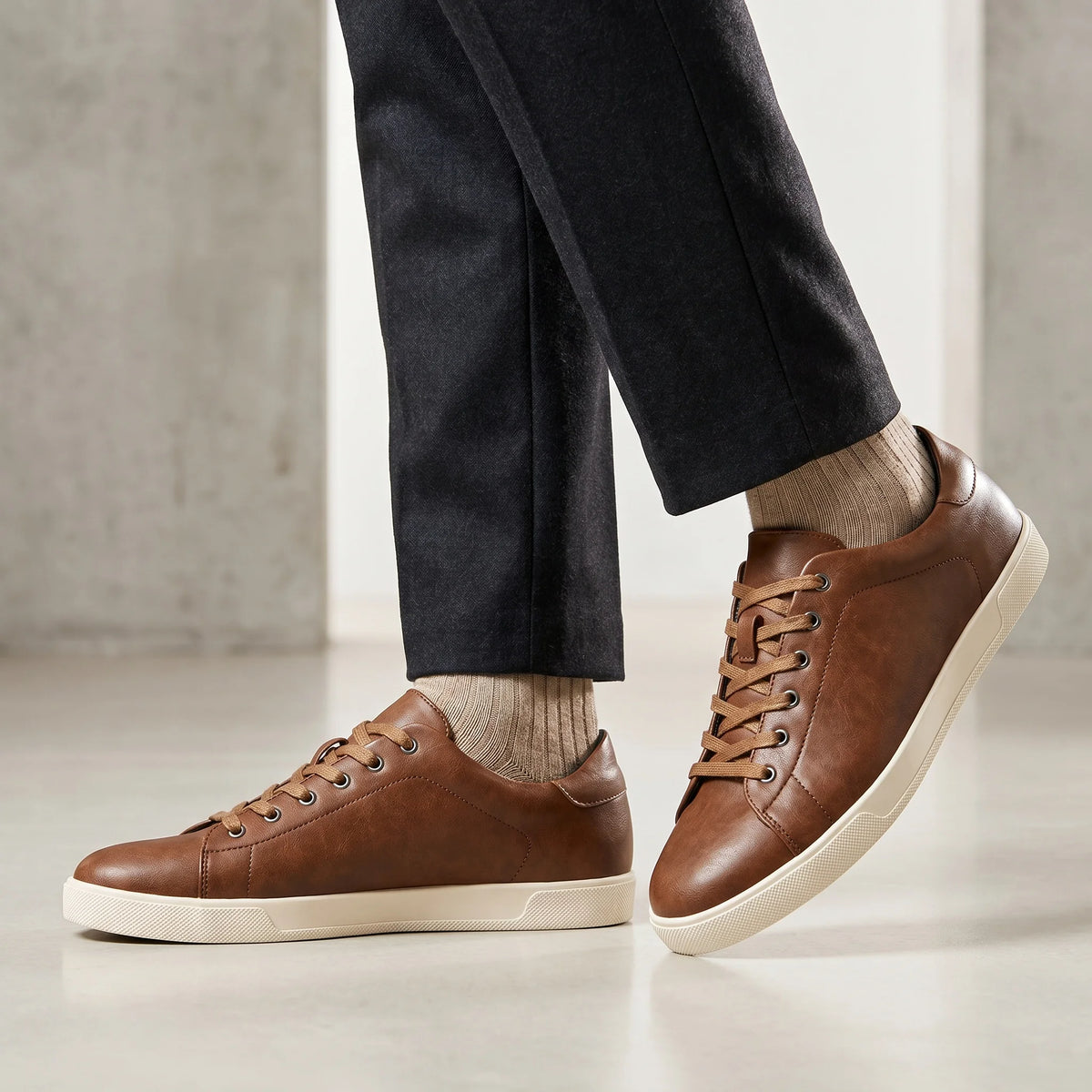 Men's casual shoes 2025 brand fashion comfortable leather shoes men