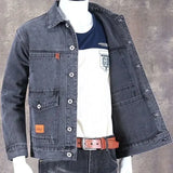 Men's Stylish Blue Denim Jacket – Loose Fit Casual Y2K Jean Coat (USA Made)