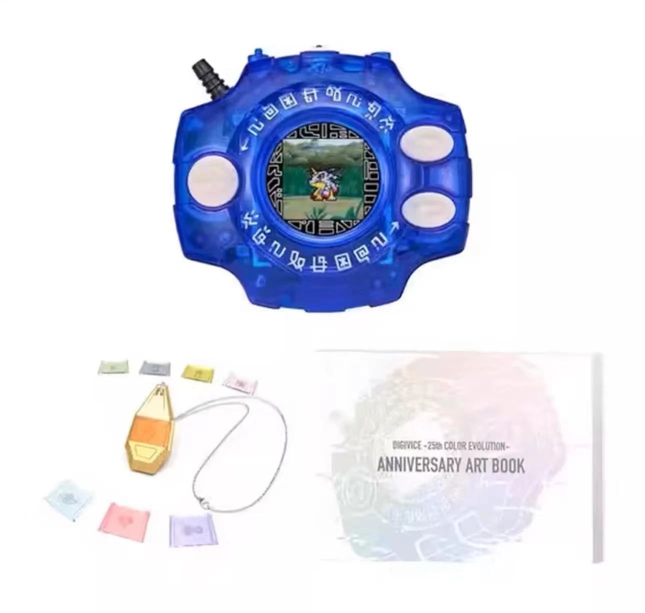 New Bandai Digital Monster Original V-Pet Digimon Color Digivice G 70th Anniversary War Greymon Model Birthday Gift Toy