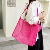 Women's Mesh Tote Bag for Beach & Shopping