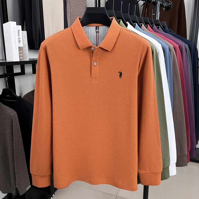 Men's Premium Cotton Embroidered Polo Shirt – Smart Casual