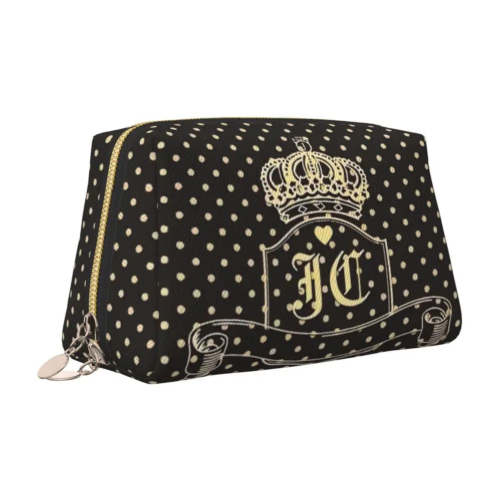 J-Juicy-C-Couture Makeup Bag Zipper Pouch Travel Cosmetic Bags Large Leather Portable Cosmetic Bag for Women