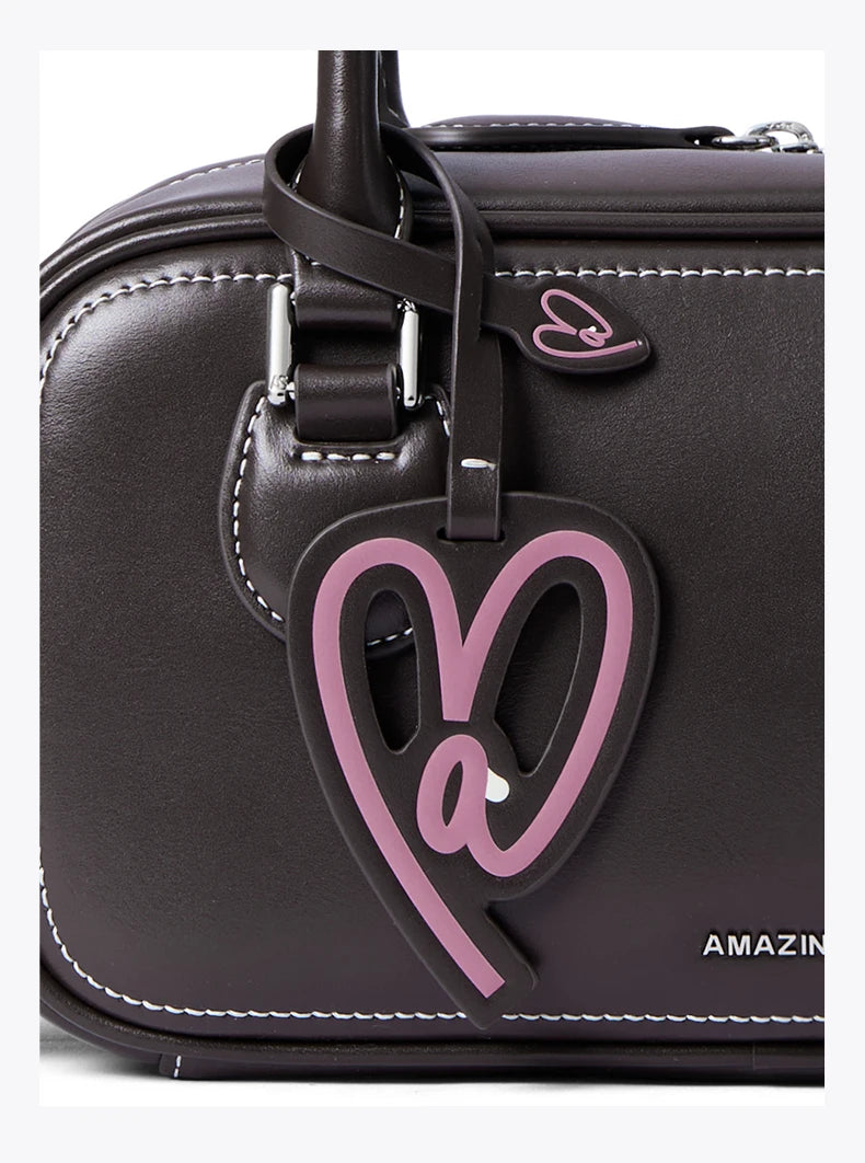 Amazing Song Toast Bag BGT Retro Chic Classic Bowling Bag Style Linear Shoulder Bag