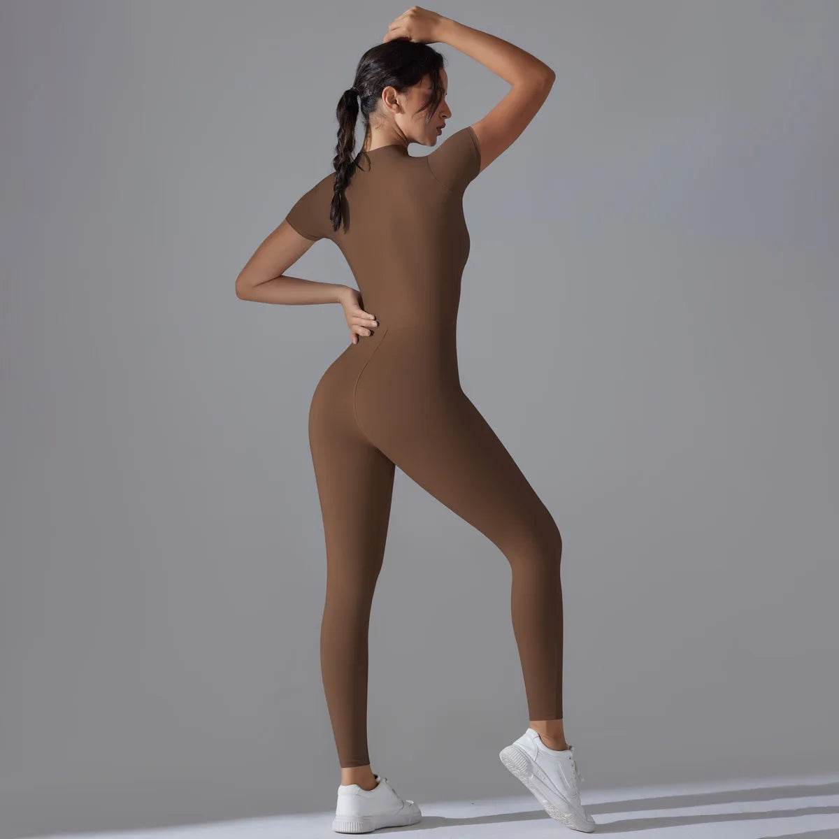 Performance Zip-Front Yoga Jumpsuit