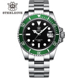 SD1953 STEELDIVE Brand Ceramic Bezel 41mm Steeldive 30ATM Water Resistant NH35 Automatic Mens Dive Watch  with Milled Clasp