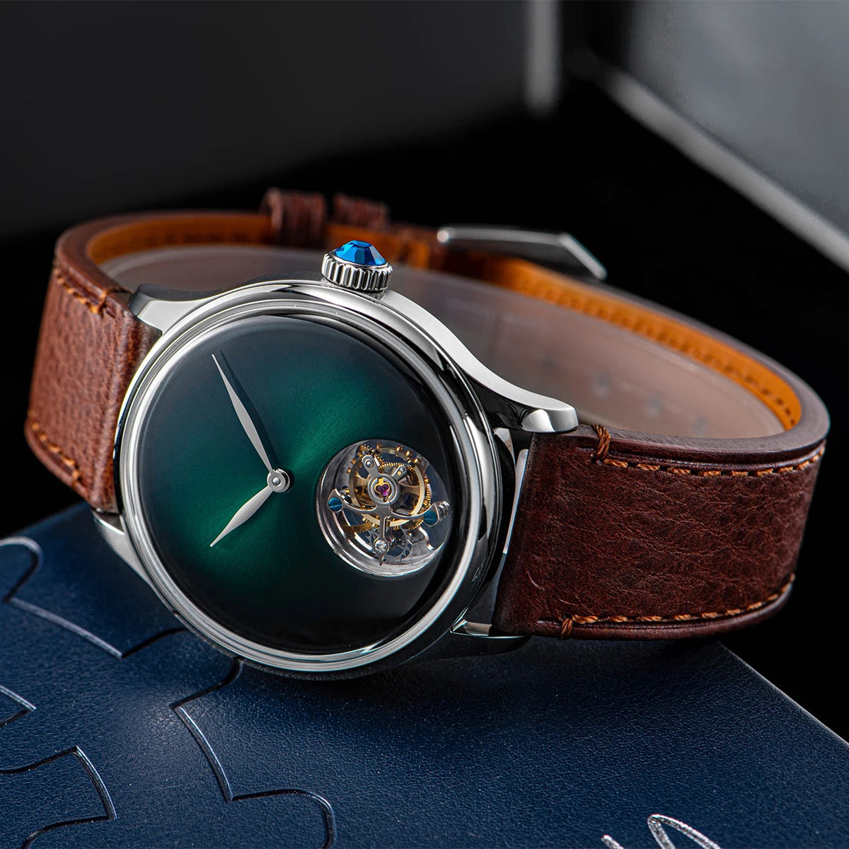 SUGESS 38mm Tourbillon Minimalist Watch | Seagull S8000 Movement