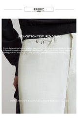 AMII Minimalist 2025 Autumn New Arrival Pants Minimalism Retro Casual Office Lady Pure Cotton Jeans Women Denim Trouser 12543141