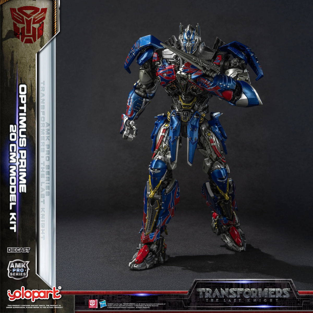 YOLOPARK Transformers Model: The Last Knight AMK PRO Series 20cm Optimus Prime Model Kit Action Figures Toy For Boy Men