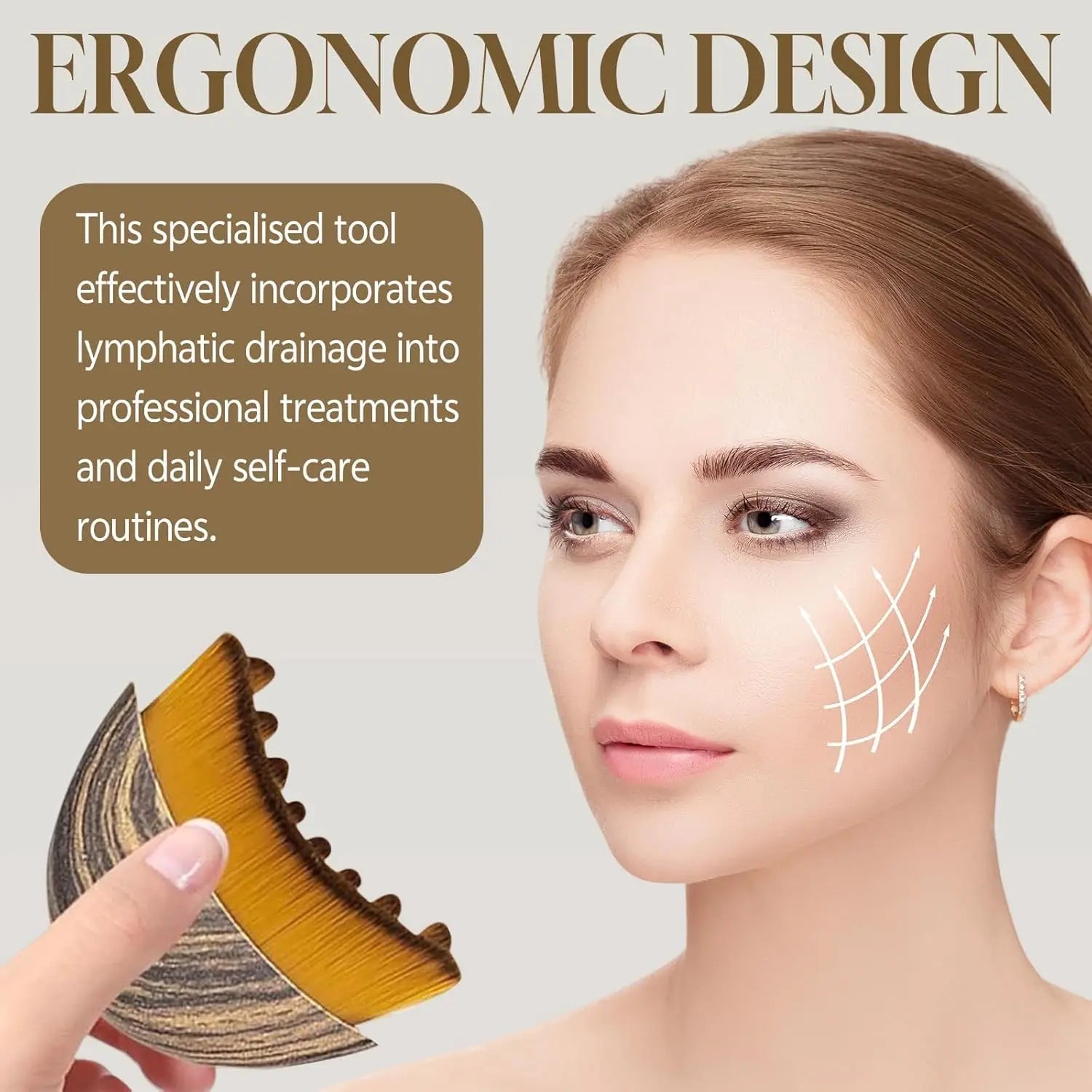 Lymphatic Contour Face Brush – Sculpting & Drainage Massager