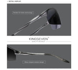 KINGSEVEN UV400 Polarized Men Sunglasses Cycling Driving Mirror Lens Male Glasses Anti-glare Women Fishing High Quality Eyewear