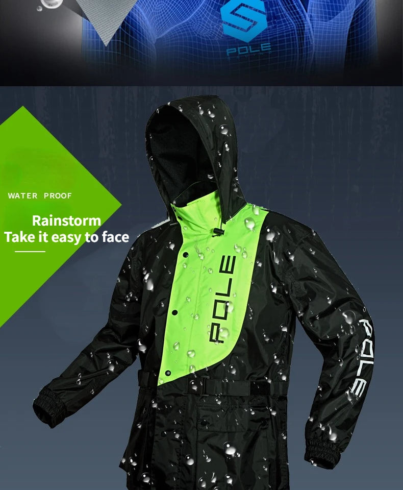 POLE Motorcycle Rain Suit – Waterproof & Reflective