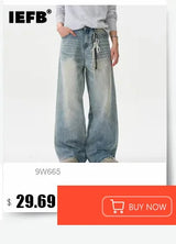 Men’s Vintage Gradient Wide-Leg Jeans