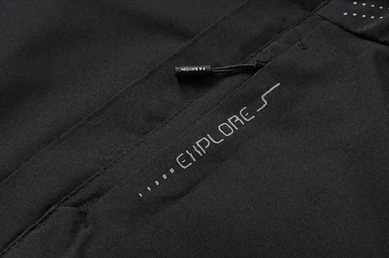 Men’s Hooded Rain Jacket with Detachable Hood