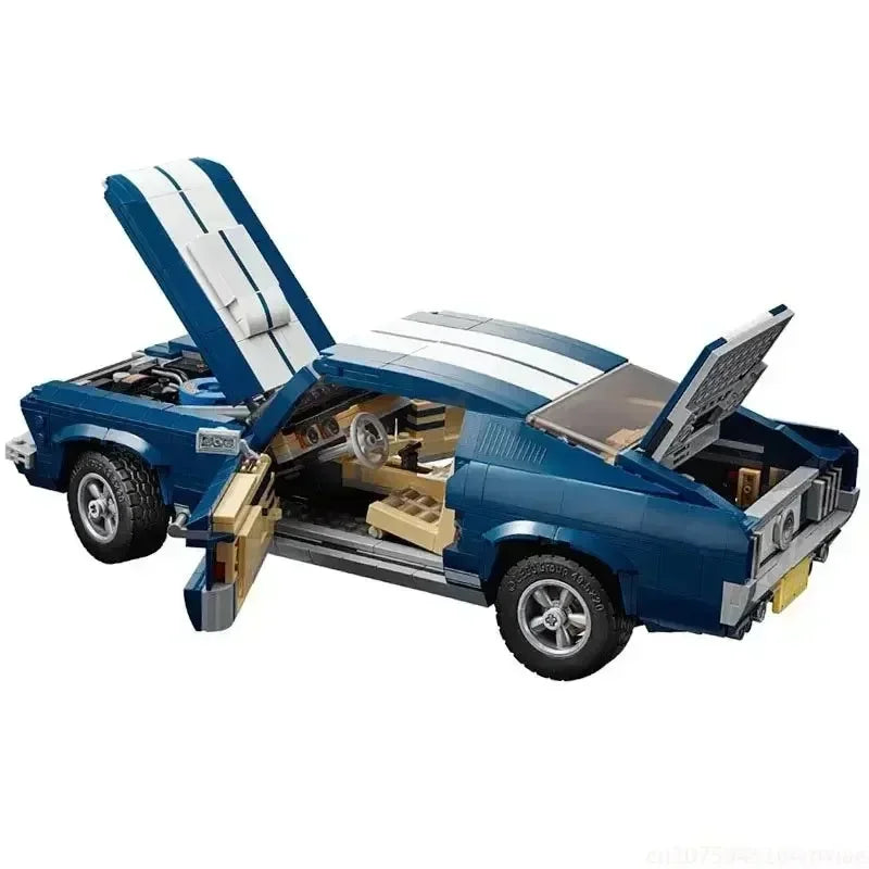 MOC 1471PCS Mustangs Sports Racing Car Mustang Model Building Blocks Boys Birthday Festival Party Gifts