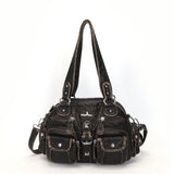 Vintage Women Handbags Satchel Top-handle Handbag PU Shoulder Bag Dumpling Pack Give Gifts Shoulder Bags Phone Money Pack