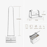 Luxury Mini Crossbody Bag with Chain Strap Women Small Square Shoulder Bag 2026 New Fashion - Bafelli