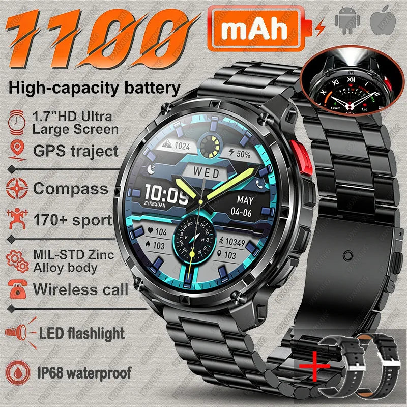 T-REX3 Ultra 1100mAh GPS Smart Watch for Men