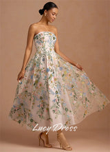 Lucy Floral A-Line Gown | Wedding & Prom Dress
