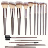 Professional 3-20pc USA-Made Makeup Brush Set - Goat & Synthetic Hair