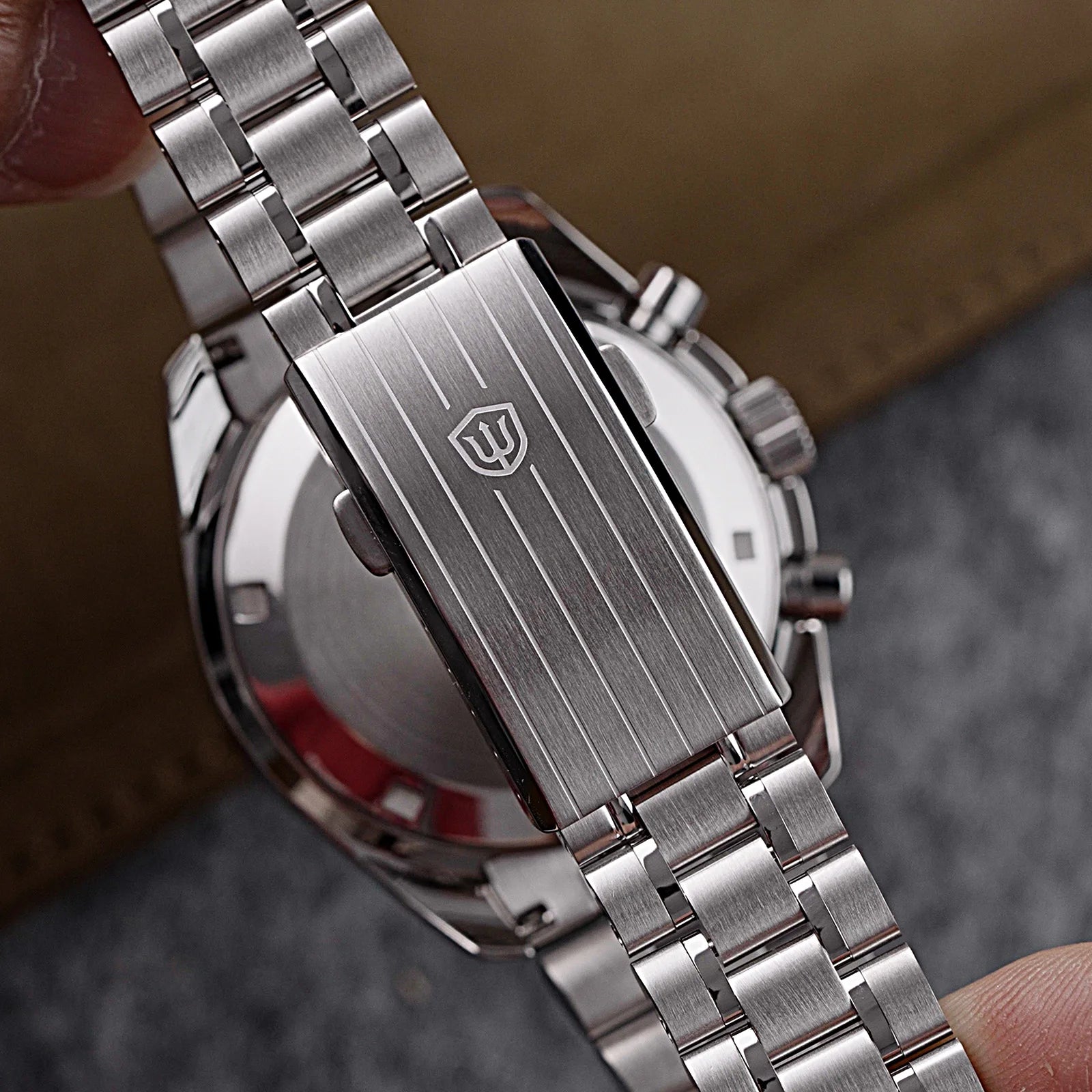 Watchdives New Wd1863 Quartz Men Watch VK63 Chronograph Bubble Sapphire Waterproof 39Mm Steel Top Brand Luxury Business Watch