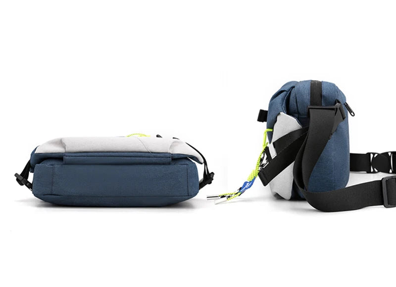 Unisex Nylon Panelled Crossbody Chest Pack