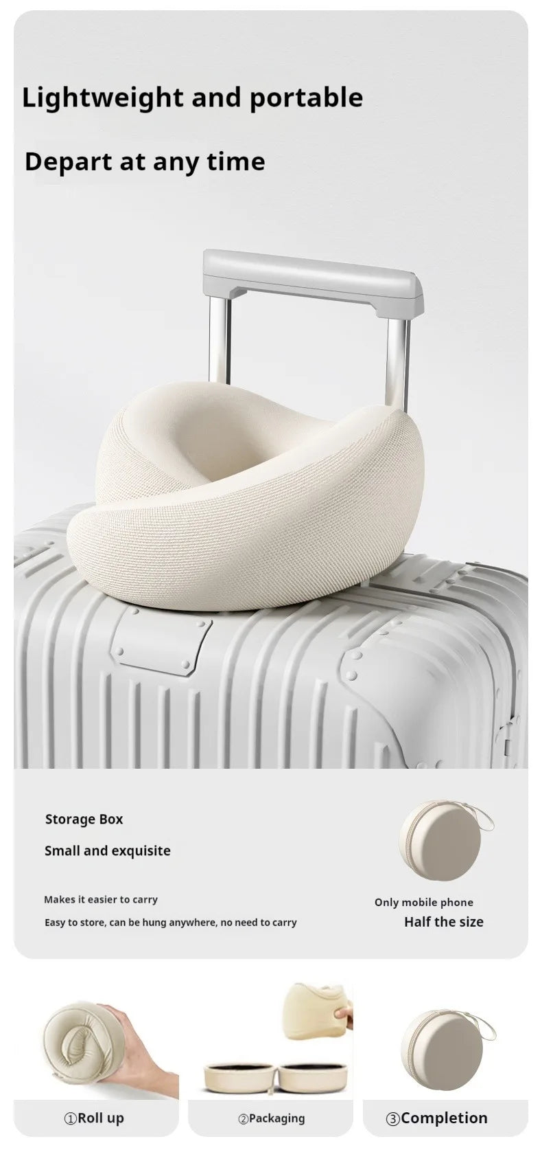 U-Shaped Memory Foam Travel Neck Pillow