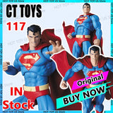 16cm CT Toys Superman MAFEX 117 1/12 DC Superman Hush Figure Anime Action Figure Ornament PVC Statue Collectible Model Toys Gift