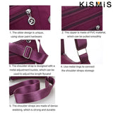 Fashion Women Waterproof Crossbody Bag Casual Single Shoulder Handbag Messenger Bag Oxford Material
