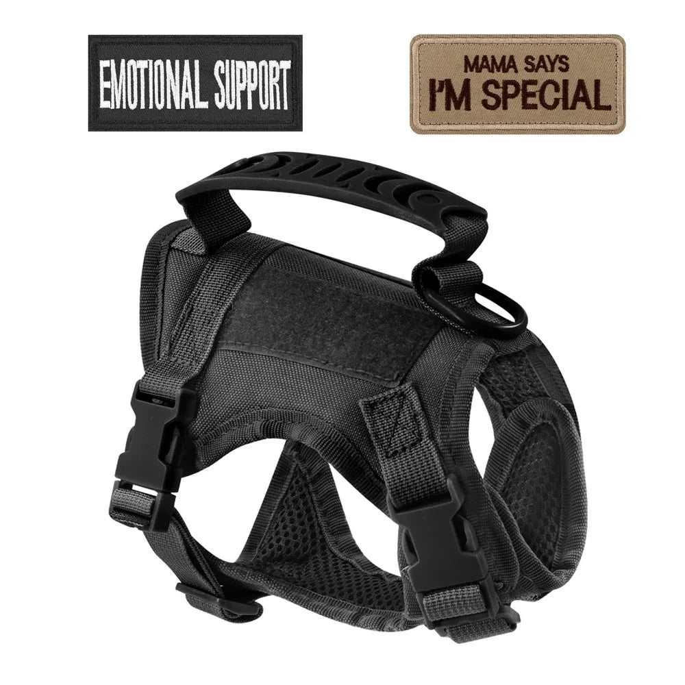 Cat Tactical Harness Vest with Leash & 2 Stickers