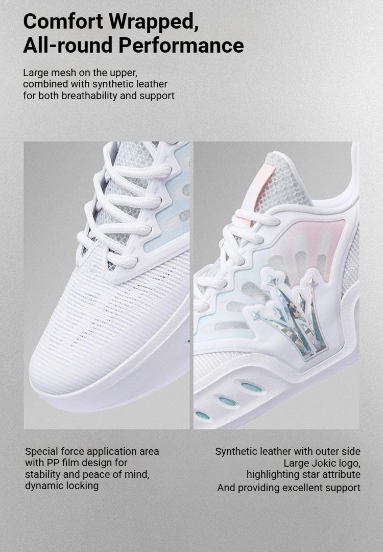 361 Degrees Joker SHUFFLE 2 Men's Basketball Shoes New Breathable Lightweight Wear-resistant Flexible Male Sneakers 572621101