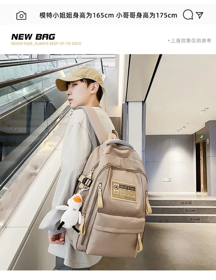 Fashion Big Student School Backpack Rucksack Girls Boys School Bag High Capacity Women Backpack Female Leisure Travel Mochila