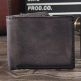 Handmade Vintage Crazy horse Genuine Leather Wallet men Leather long wallet clutch bag male purse money clips money bag