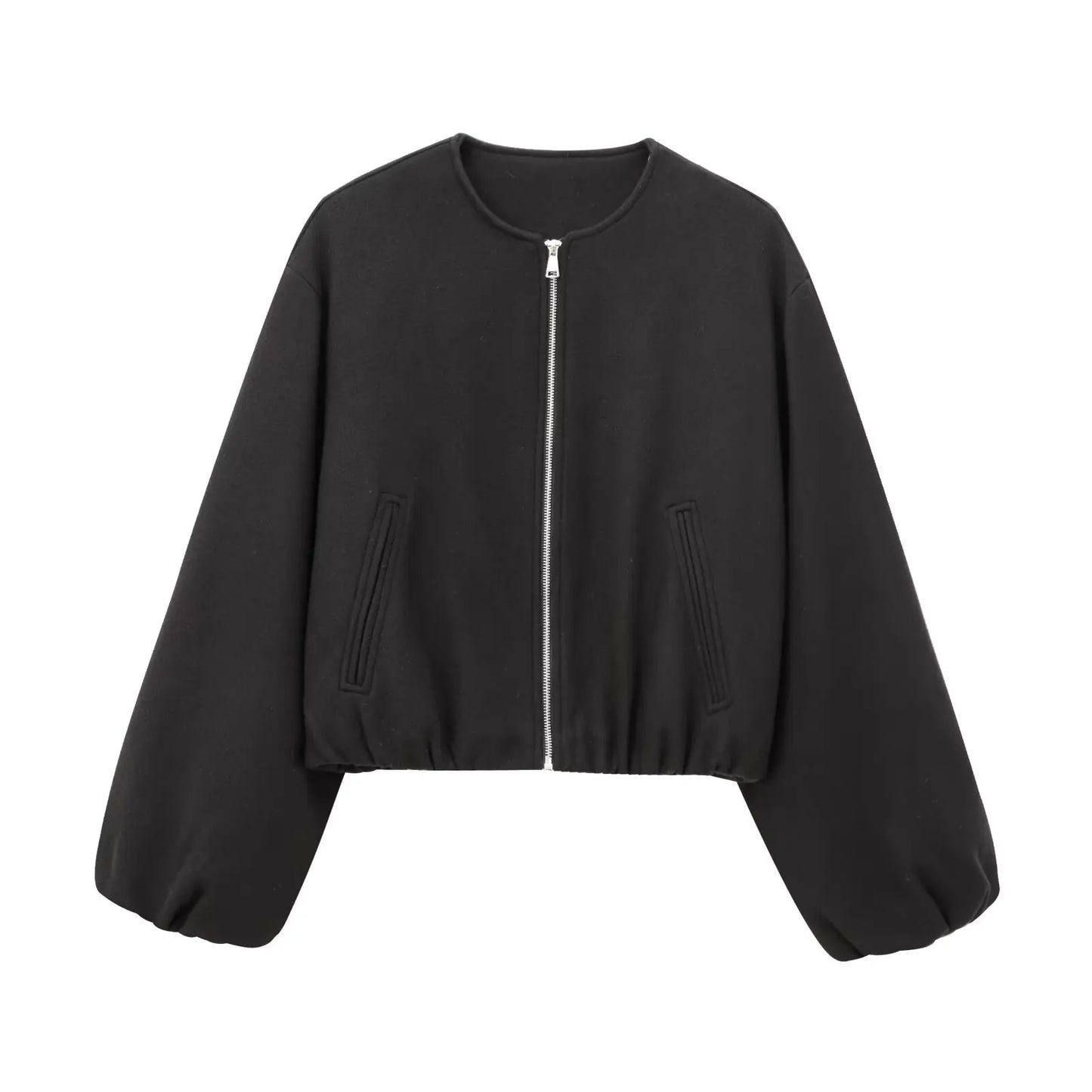Women’s Cropped Bomber Jacket
