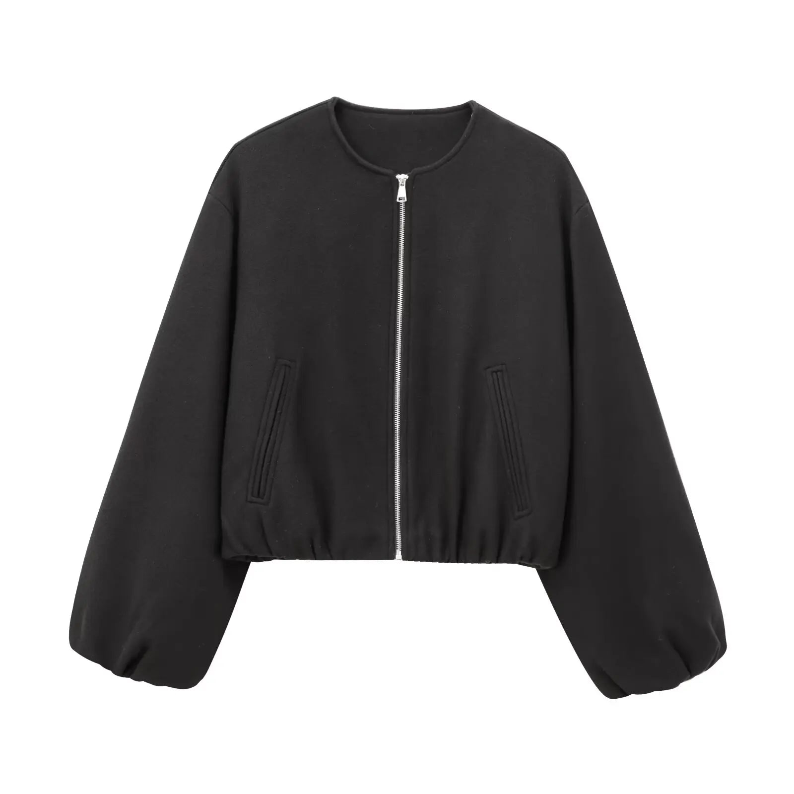 Women’s Cropped Bomber Jacket