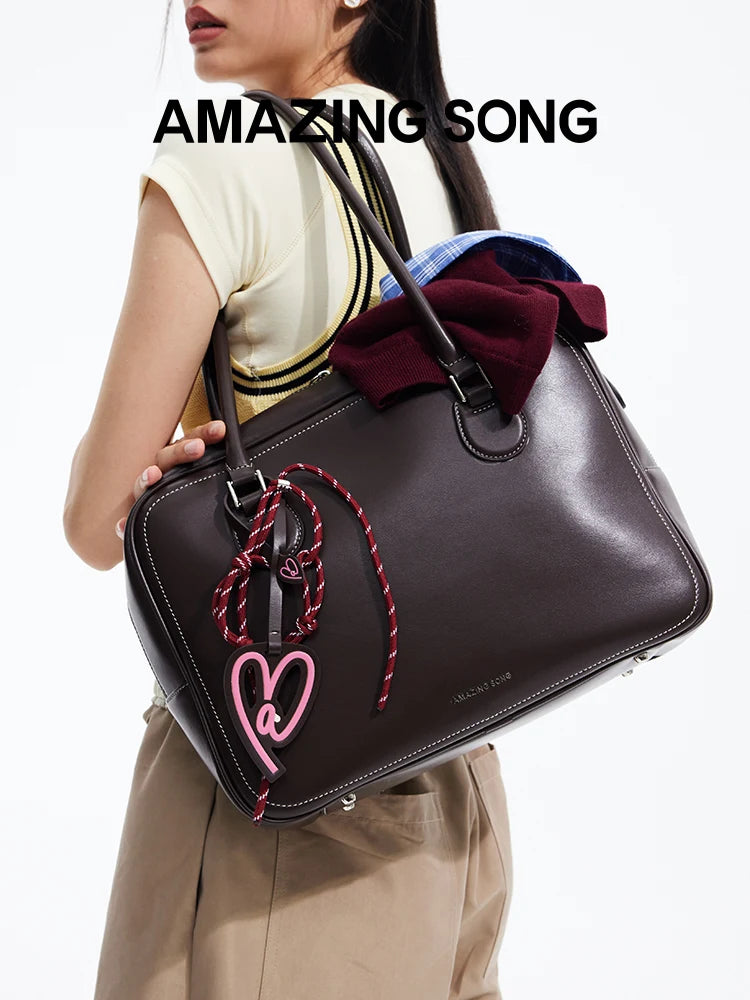 Amazing Song Toast Bag Large Leather Crossbody