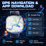 8GB+128GB RAM 4G/3G Smart Watch 2.40 inch AMOLED 2100mah Battery 900W Camera GPS WIFI Google APPS Download Smartwatch Android 10