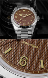 ADDIESDIVE 36mm Men Watch Luxury 200m Waterproof Super Luminous Bubble Glass Stainless Steel Wrist Watch Quartz Watches For Men