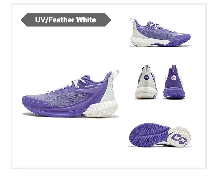 361 Degrees ONE MOTION 2.0 Men Basketball Shoes New Breathable Shock-Absorbing Non-slip Wear-resistant Male Sneakers 672511101