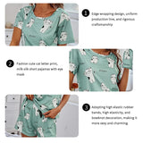 Cartoon Print Women’s Pajama Set