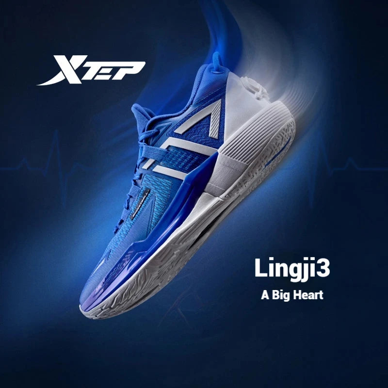 Xtep Ling Ji Men's Basketball Shoes 2025 Spring Rebound Breathable Men's Sports Shoes Marathon Carbon Sneakers 875219120003