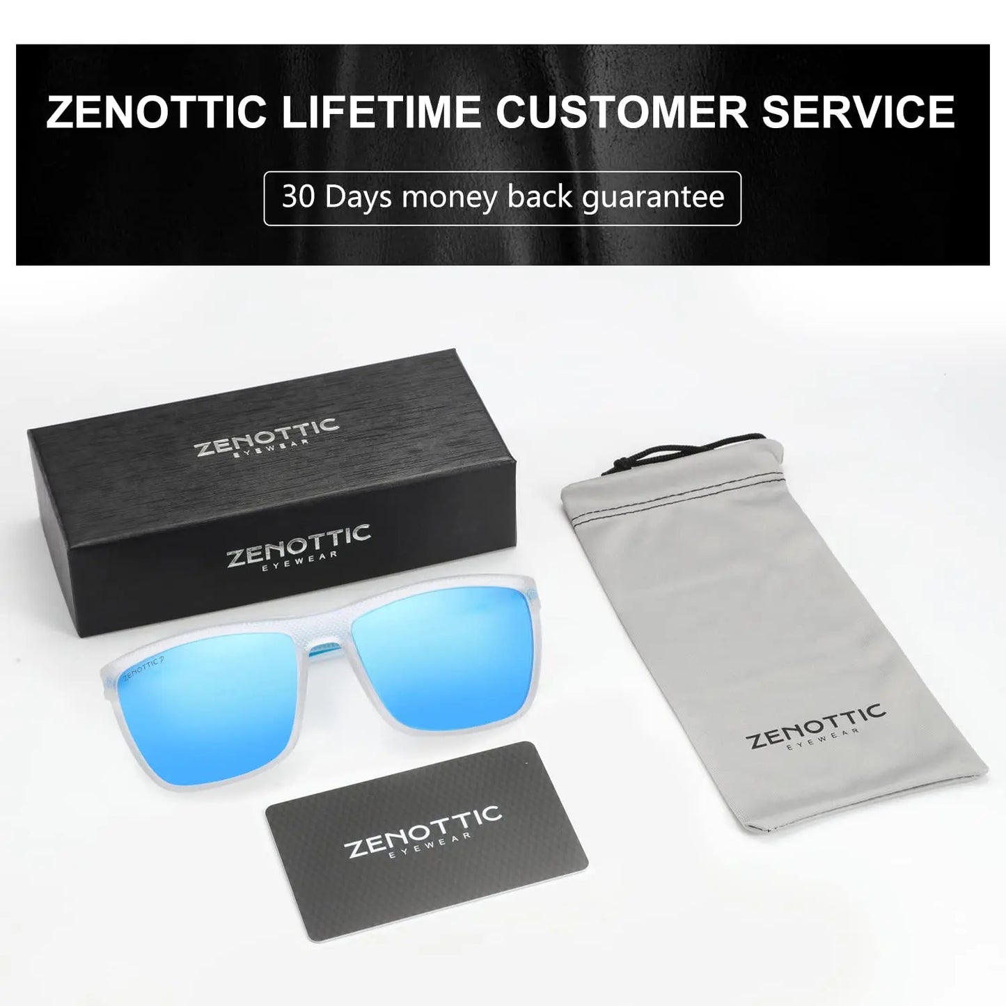 Zenottic Men's Polarized Sunglasses – UV400 TR90 Frame