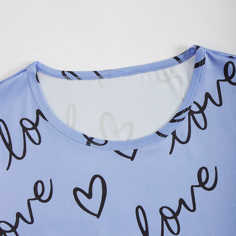 Cartoon Print Women’s Pajama Set