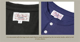 Heavyweight Cotton Henley Tee – Vintage Everyday Essential