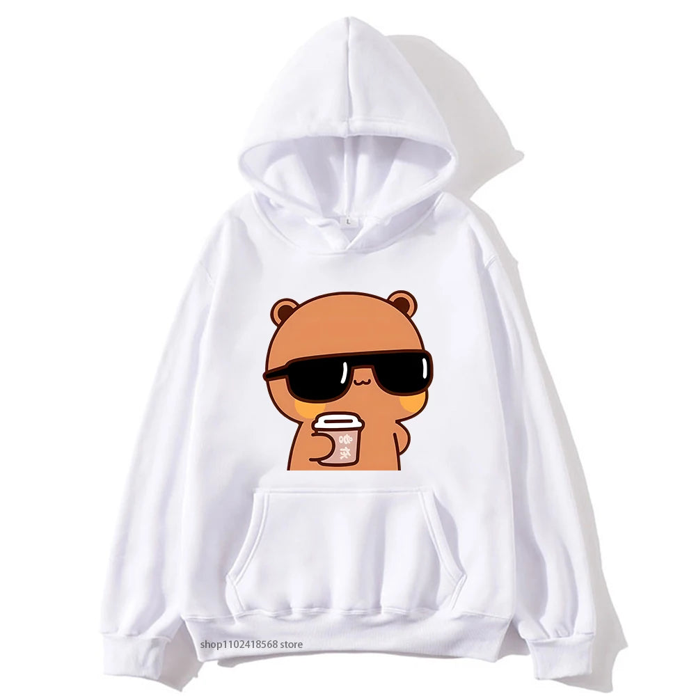 Bubu Dudu Couple Hoodies – Kawaii Cartoon Fleece Pullover