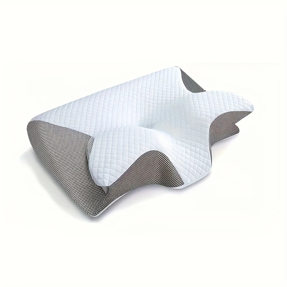 Ergonomic Neck Pillow for Side, Back, and Stomach Sleepers - Contoured Design, Soft Yet Firm Support, Shoulder Relaxation