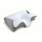 Ergonomic Neck Pillow for Side, Back, and Stomach Sleepers - Contoured Design, Soft Yet Firm Support, Shoulder Relaxation