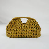 Fashion Straw Clip Shell Clutch Bag for Women Designer Paper Woven Handbags Casual vintage Handmade Summer Beach Bag 2026
